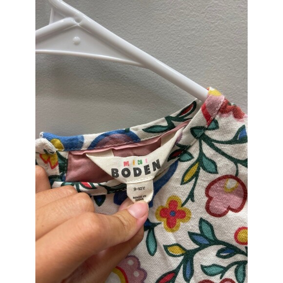 Mini Boden Floral Long Sleeve Dress 9/10 - Picture 3 of 3